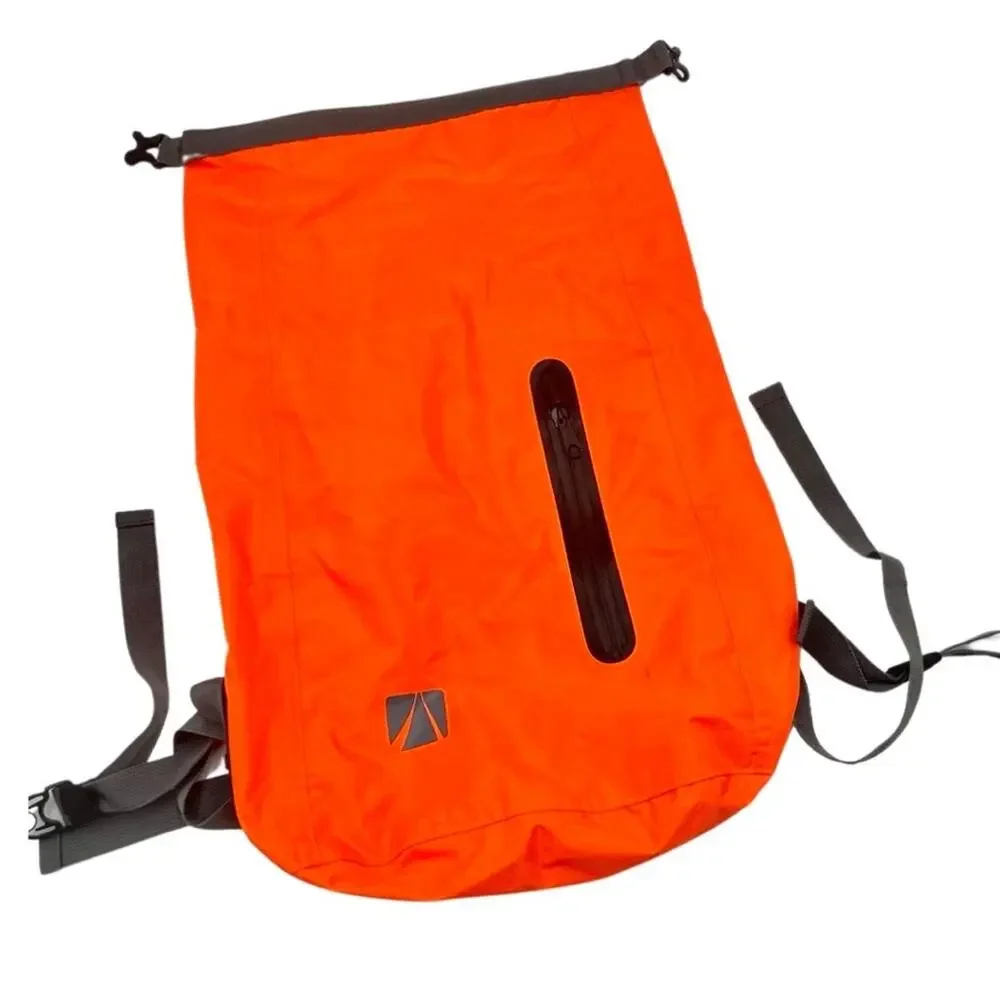 The Flow 25L Dry Bag unisex outdoor orange travel backpack